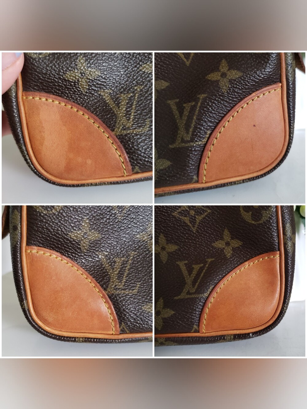 Authentic Pre-owned Vintage Louis Vuitton Monogram Marly Dragonne Clutch - Picture 9 of 13